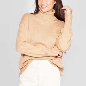 Target A New Day XXL Tan Turtleneck Sweater
